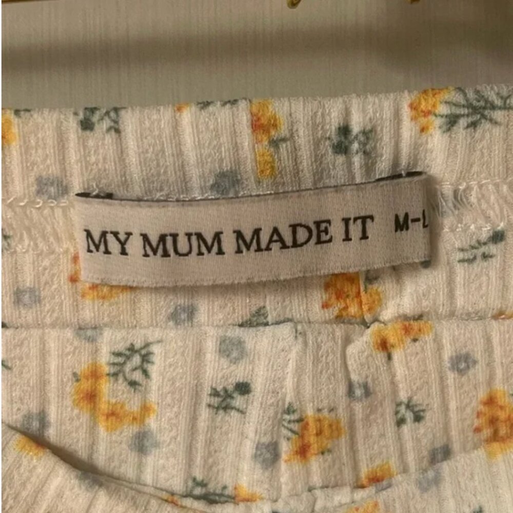My Mum Made it Orange Blossom Crew Tee and Shorts Set M/L - Picture 6 of 8